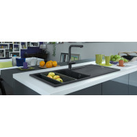Кухонная мойка Franke Urban UBG 611-100 XL (114.0574.932) гранитная - врезная - оборотная - цвет Миндаль - (пластиковый коландер в комлекте)