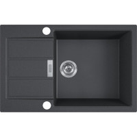 Кухонна мийка Franke Sirius 2.0 S2D 611-78 XL (143.0621.335) з тектонайта - врізна - оборотна - колір Чорний (2 отвори)
