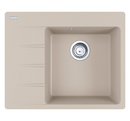 Кухонна мийка Franke Centro CNG 611-62 TL (114.0630.448) гранітна - врізна - крило ліворуч - колір Сахара