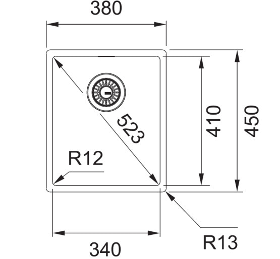 Кухонная мойка Franke Box BXX 210 / 110-34 (127.0369.056) нержавеющая сталь - монтаж врезной, в уровень либо под столешницу - полированная