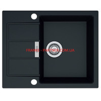 Кухонна мийка Franke Sirius 2.0 S2D 611-62 (143.0627.288) з тектонайта - врізна - оборотна - колір Чорний (2 отвори)