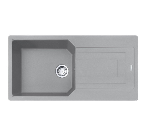 Кухонна мийка Franke Urban UBG 611-100 XL (114.0574.934) гранітна - врізна - оборотна - колір Сірий камінь - (пластиковий коландер у комлекті)