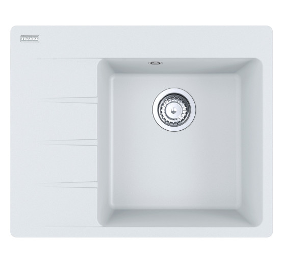 Кухонна мийка Franke Centro CNG 611-62 TL (114.0630.449) гранітна - врізна - крило ліворуч - колір Білий