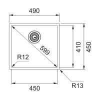 Кухонна мийка Franke Box BXX 210 / 110-45 (127.0369.250) нержавіюча сталь - монтаж врізний, у рівень або під стільницю - полірована