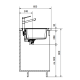 Кухонная мойка Franke Mythos MTG 611, крыло слева (114.0502.866) гранитная - врезная - цвет Белый