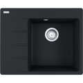 Кухонна мийка Franke Centro CNG 611-62 TL (114.0630.450) гранітна - врізна - крило ліворуч - колір Чорний матовий
