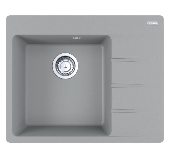 Кухонна мийка Franke Centro CNG 611-62 TL (114.0630.461) гранітна - врізна - крило праворуч - колір Сірий камінь