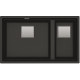 Кухонная мойка Franke KUBUS 2 KNG 120 (125.0517.122) гранитная - монтаж под столешницу - цвет Оникс - (коландер и коврик Rollmat в комплекте)