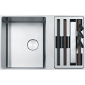 Кухонна мийка Franke Box Center BWX 220-41-27 (127.0579.559) мала чаша праворуч нержавіюча сталь - монтаж врізний або у рівень зі стільницею - полірована