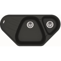 Кухонна мийка Franke Antea AZG 661-E (114.0499.223) гранітна - врізна - кутова - колір Онікс