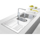 Кухонна мийка Franke Logica Line LLL 651 (101.0381.837) нержавіюча сталь - врізна - декорована чаша зліва