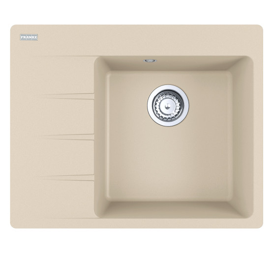 Кухонна мийка Franke Centro CNG 611-62 TL (114.0630.451) гранітна - врізна - крило ліворуч - колір Бежевий