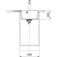 Кухонна мийка Franke Centro CNG 611-62 TL (114.0630.451) гранітна - врізна - крило ліворуч - колір Бежевий