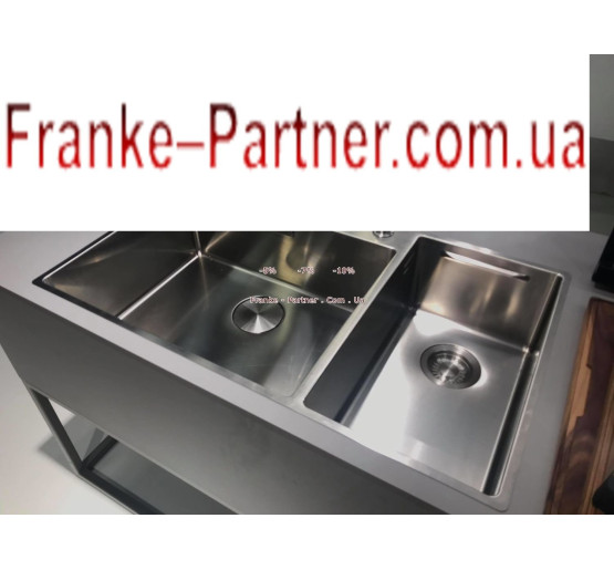 Кухонная мойка Franke Box Center BWX 210/110-27 (127.0579.849) нержавеющая сталь - монтаж врезной или в уровень со столешницей - полированная