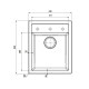 Кухонна мийка Franke Sirius SID 610-40 (114.0498.001) з тектонайта - врізна - колір Білий