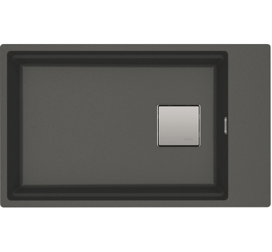 Кухонна мийка Franke KUBUS 2 KNG 110-62 (125.0631.519) гранітна - монтаж під стільницю - колір чорний мат - (коландер та коврик Rollmat у комплекті)