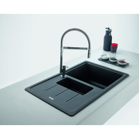 Кухонна мийка Franke Basis BFG 651-78 (114.0272.603) гранітна - врізна - оборотна - колір Онікс