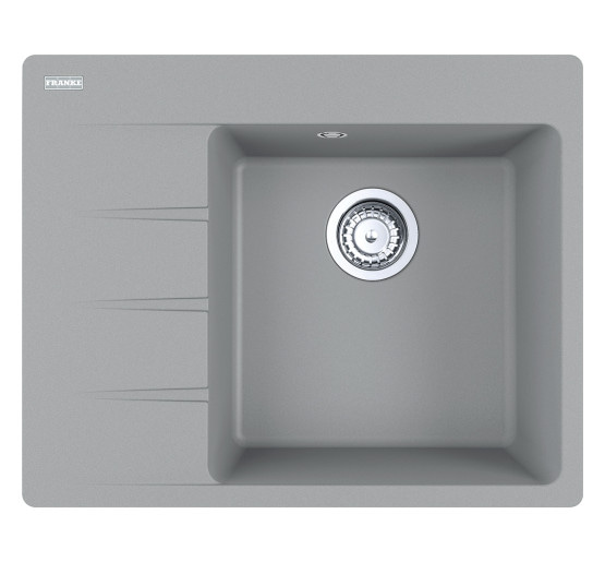 Кухонна мийка Franke Centro CNG 611-62 TL (114.0630.453) гранітна - врізна - крило ліворуч - колір Сірий камінь