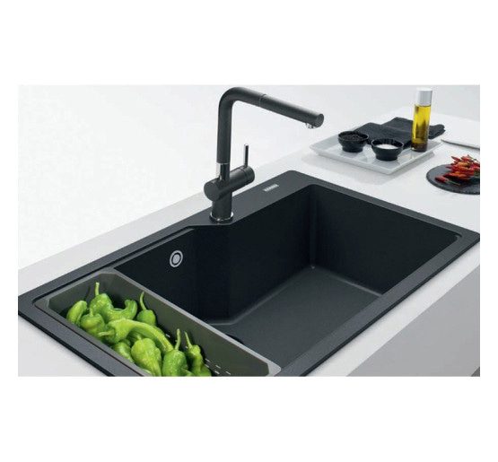 Кухонна мийка Franke Urban UBG 610-78 (114.0574.959) гранітна - врізна - колір Бежевий - (пластиковий коландер у комлекті)