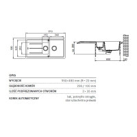 Кухонная мойка Franke BASIS BFG 651 grafit 970x500 (114.0204.998)