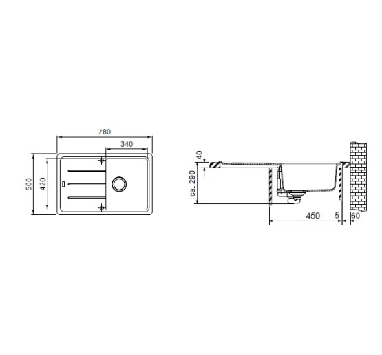 Кухонна мийка Franke BASIS BFG 611-78 бежевий 780x500 (114.0258.039)
