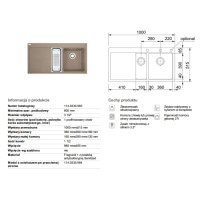 Кухонна мийка Franke MYTHOS MTG 651-100 мигдаль ліва 1000x515 (114.0594.821)