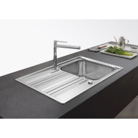 Кухонная мойка Franke SMART SRL 611-86 XL 860x500 декор (101.0456.706)