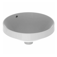 Раковина на стільницю GEBERIT VARIFORM 40 з переливом біла (500.701.01.2) 