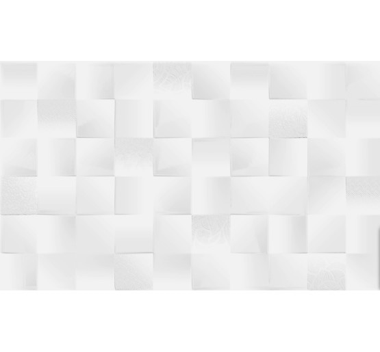 плитка на стену Golden Tile Satin белая рельефная 30x60 (НЗ0451)