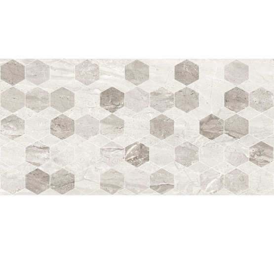 Плитка Golden Tile Marmo Milano Hexagon світло-сіра 30x60 (8MG15)