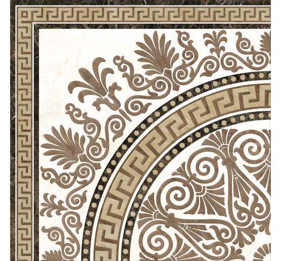 декор Golden Tile Meander Rosette 40x40 (2А181)