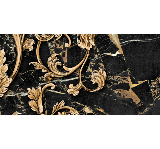 декор Golden Tile Saint Laurent Decor №4 black 30x60 (9АС34)