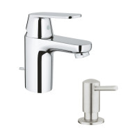 Набір Grohe змішувач для раковини Eurosmart Cosmopolitan 32825000 + дозатор для миючого засобу Contemporary 40536DC0