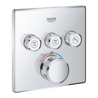Зовнішня частина термостатичного змішувача для ванни Grohe Grohtherm SmartControl 29126000 для трьох споживачів