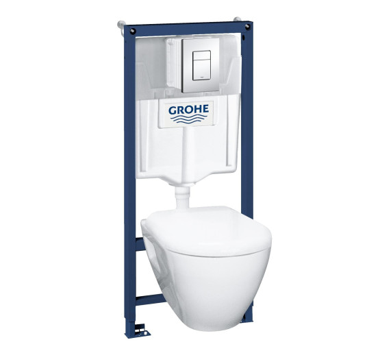 Комплект інсталяція Grohe 4 в 1 + підвісний унітаз Grohe Solido Perfect (39186000)