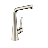 Змішувач для кухні Hansgrohe Metris матова сталь (14821800)
