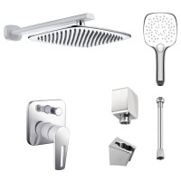 Душевая система скрытого монтажа Imprese BRECLAV хром/белая (f03001501SQ)