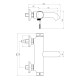 Змішувач для ванни Imprese BRENTA графіт хром (ZMK091908040) 
