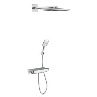 Комплект скрытого монтажа для душа с термостатом Imprese CENTRUM SQP хром (VR-15610B)