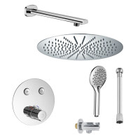 Комплект прихованого монтажу для душу з термостатом Imprese CENTRUM хром (SET20220110) 