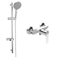 Комплект смеситель для душа с душевой стойкой Imprese KUCERA хром (SET20220127)