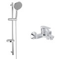 Комплект змішувач для ванни і душу з душовою стійкою Imprese MODUS хром (SET20220121)