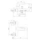 Змішувач для ванни Imprese Breclav хром/білий (10245W)