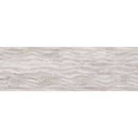 плитка InterCerama Atrium темно сіра рельєфна 25x80 (2580186072/P) 