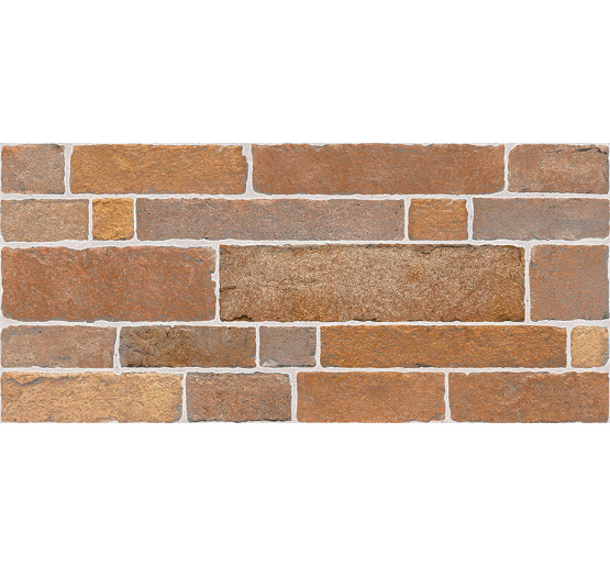 плитка InterCerama Brick красно-коричневая 23x50 (2350 50 022)
