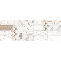 плитка InterCerama Calacatta duo светло серая 30x90 (3090234071-1)