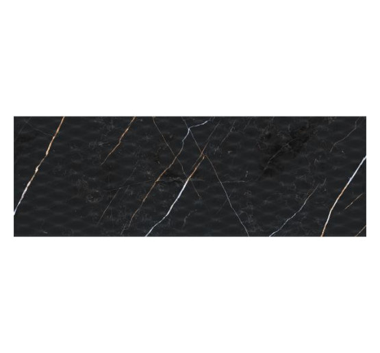 плитка InterCerama Dark marble черная 30x90 (3090210082/P)