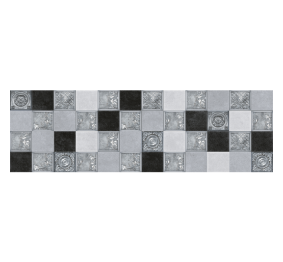 Декор InterCerama Palisandro світло сірий 25x80 (Д190071) 