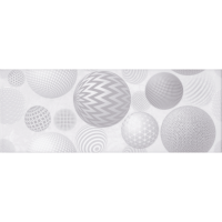 плитка InterCerama Palmira світло сіра малюнок 23x60 (2360195071-1) 