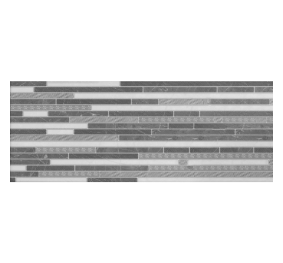 Декор InterCerama Palmira світло сіра 23x60 (Д195071)